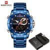 Relógio Masculino Luxo Executivo - Azul black