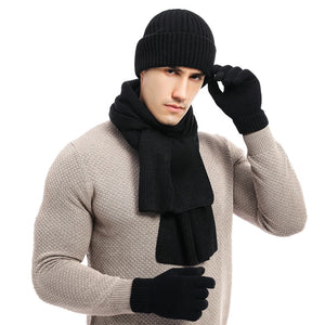 Conjunto Cachecol e Luva-Touca Masculina Estilo e Proteção para o Inverno