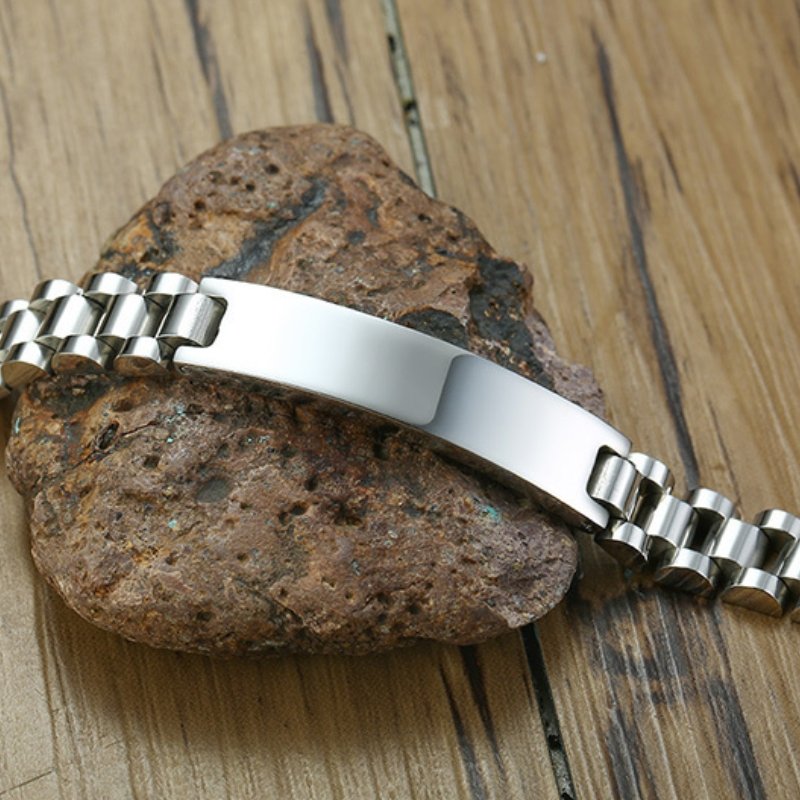 Bracelete Personalizável Luxo Prata - Nazike