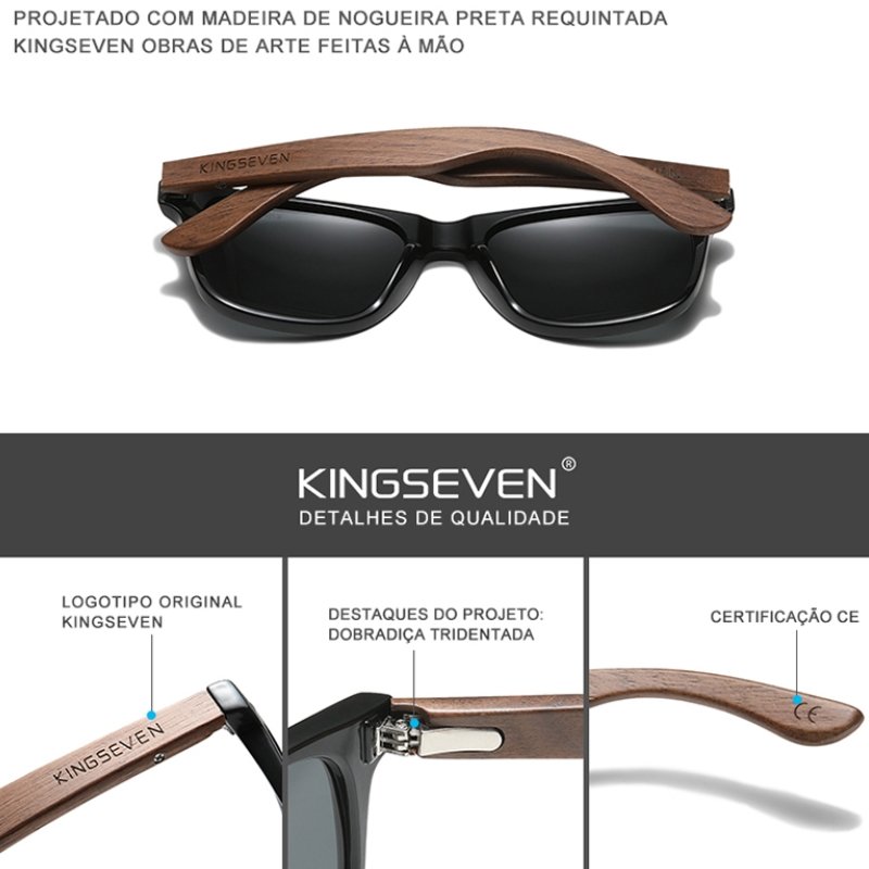 Óculos de Sol Madeira KingSeven