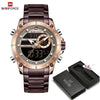 Relógio Masculino Luxo Executivo - Bronze black